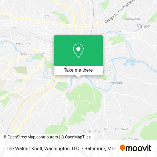 The Walnut Knoll map
