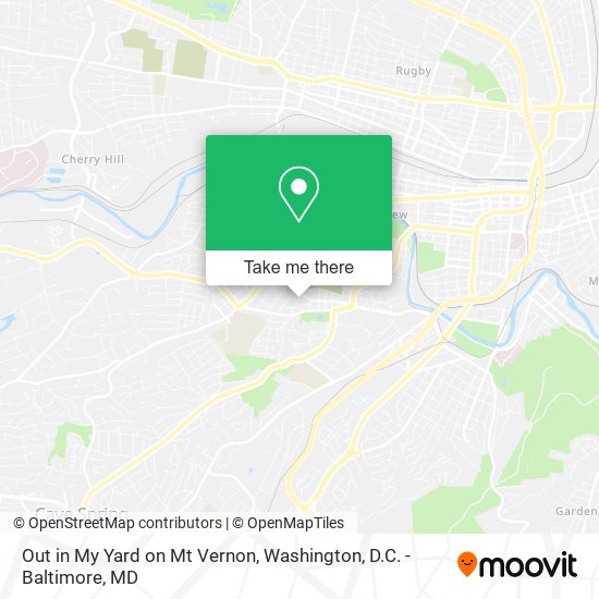 Out in My Yard on Mt Vernon map