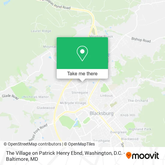 The Village on Patrick Henry Ebnd map