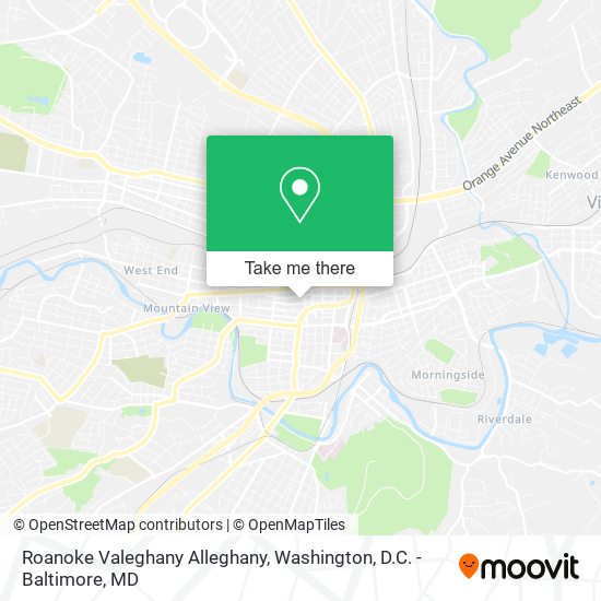 Roanoke Valeghany Alleghany map