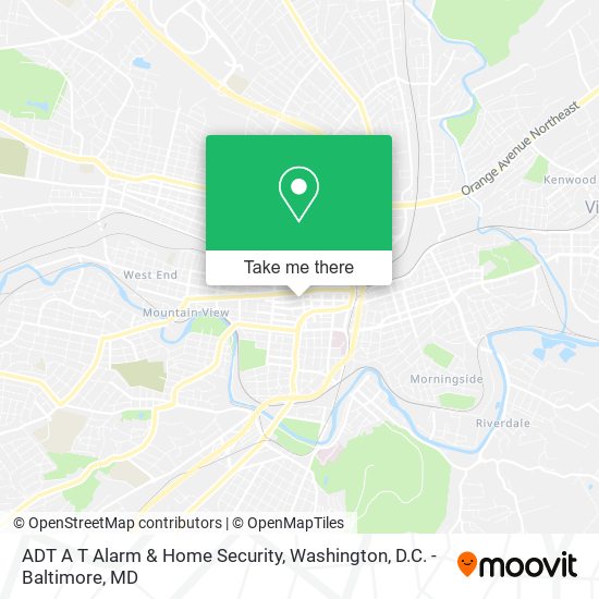 Mapa de ADT A T Alarm & Home Security
