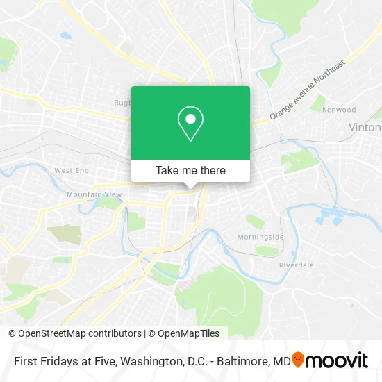 Mapa de First Fridays at Five