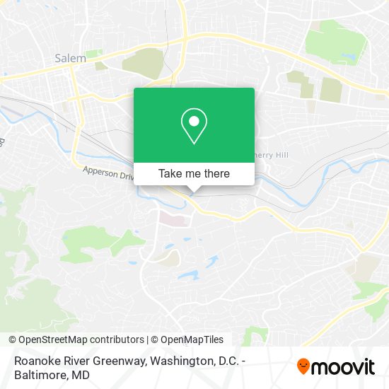 Roanoke River Greenway map