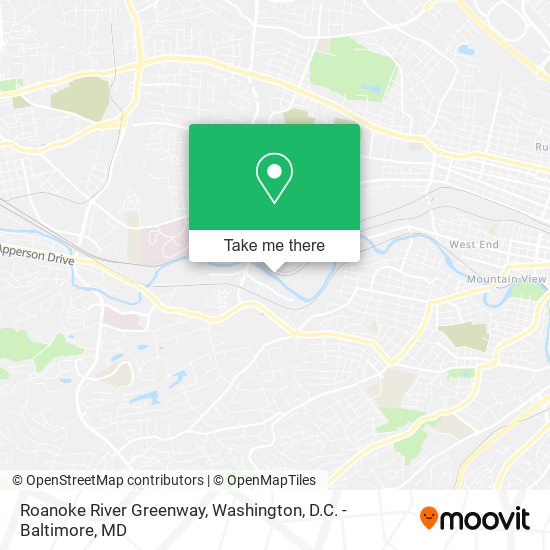 Mapa de Roanoke River Greenway