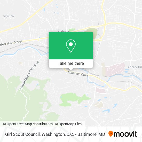 Girl Scout Council map