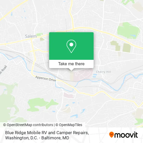 Mapa de Blue Ridge Mobile RV and Camper Repairs
