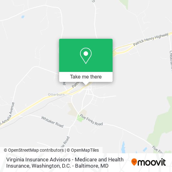 Virginia Insurance Advisors - Medicare and Health Insurance map