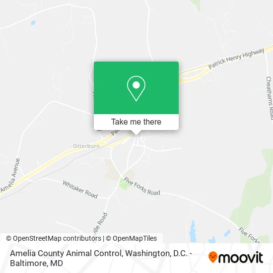 Mapa de Amelia County Animal Control