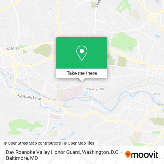 Dav Roanoke Valley Honor Guard map