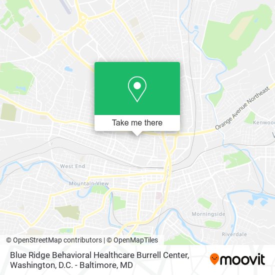 Blue Ridge Behavioral Healthcare Burrell Center map