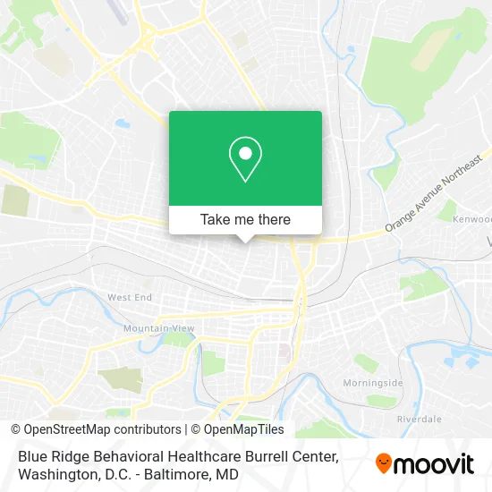Blue Ridge Behavioral Healthcare Burrell Center map
