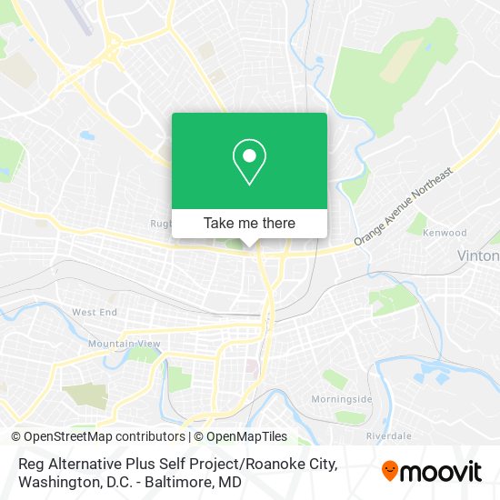 Reg Alternative Plus Self Project / Roanoke City map