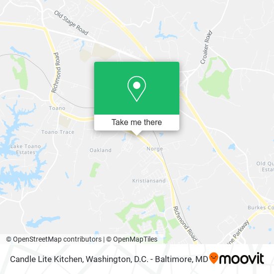 Candle Lite Kitchen map