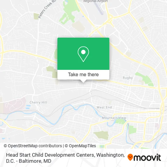 Head Start Child Development Centers map
