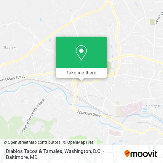 Mapa de Diablos Tacos & Tamales