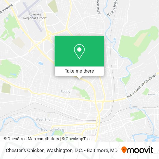 Chester's Chicken map
