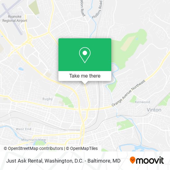 Just Ask Rental map