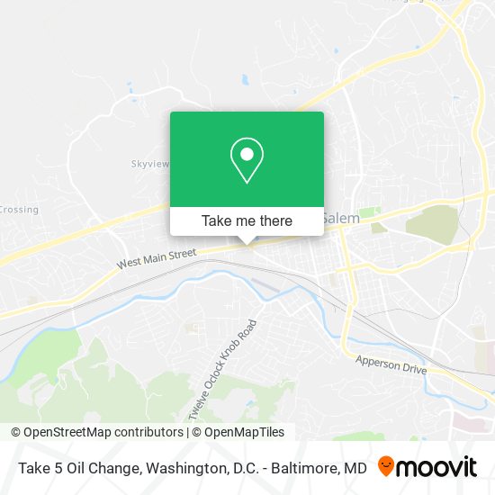 Take 5 Oil Change map