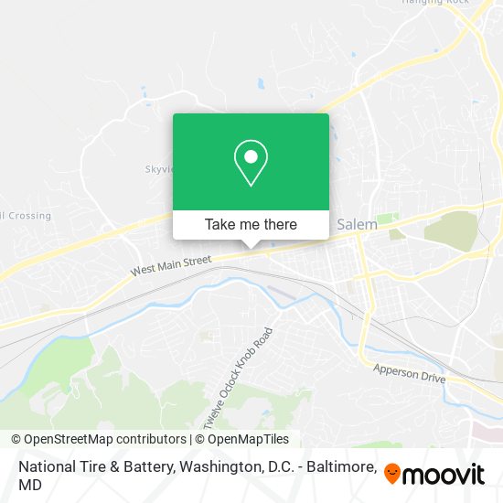 National Tire & Battery map