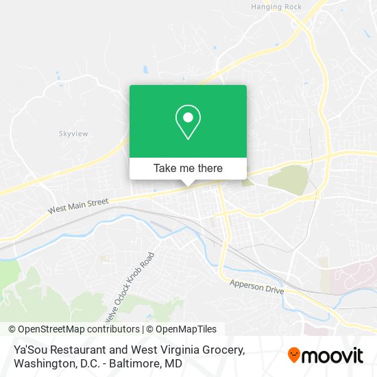 Mapa de Ya'Sou Restaurant and West Virginia Grocery