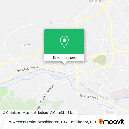 UPS Access Point map