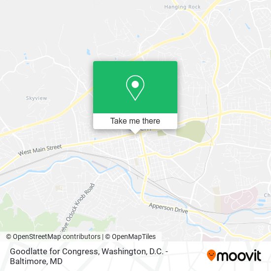 Goodlatte for Congress map