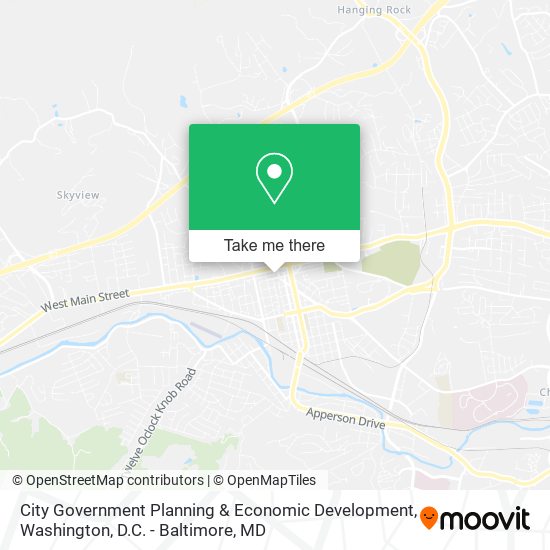 City Government Planning & Economic Development map