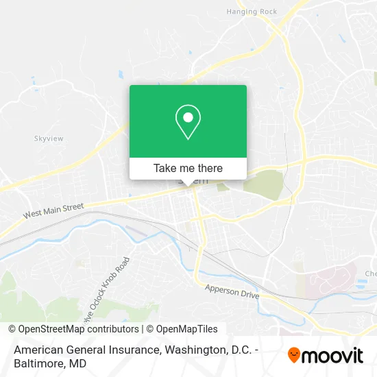 American General Insurance map