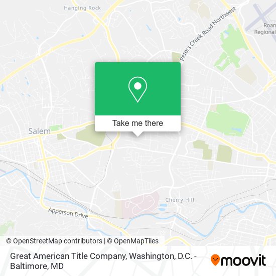 Great American Title Company map