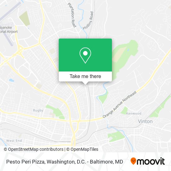 Pesto Peri Pizza map