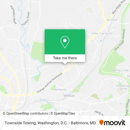 Townside Towing map