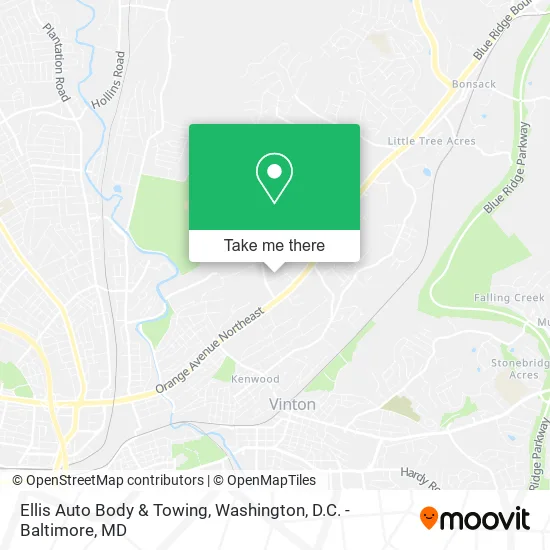 Mapa de Ellis Auto Body & Towing