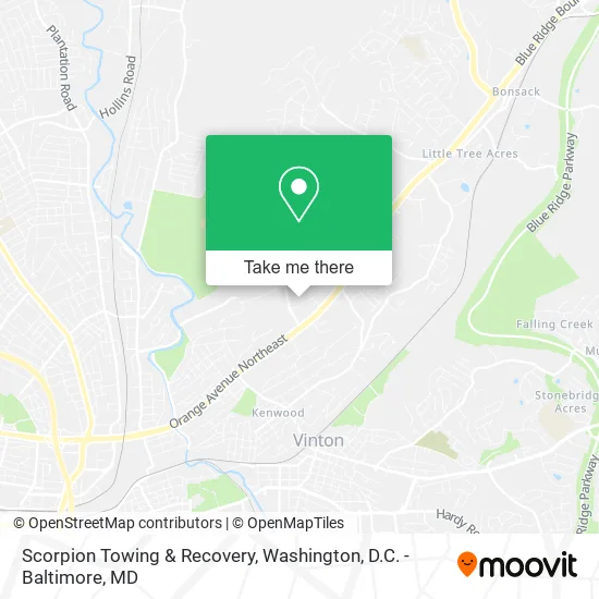 Mapa de Scorpion Towing & Recovery