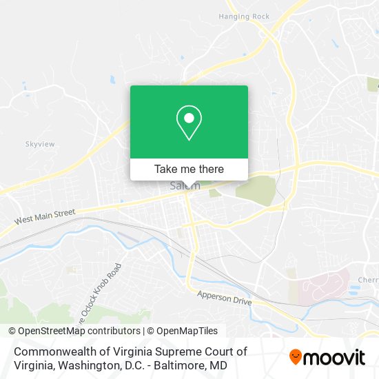 Commonwealth of Virginia Supreme Court of Virginia map