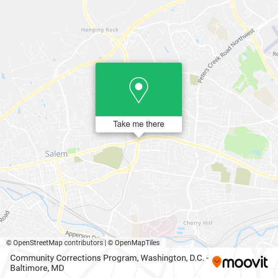 Community Corrections Program map