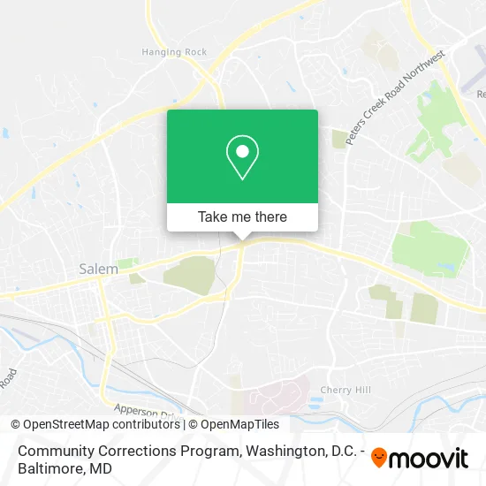 Mapa de Community Corrections Program