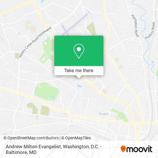 Andrew Milton Evangelist map
