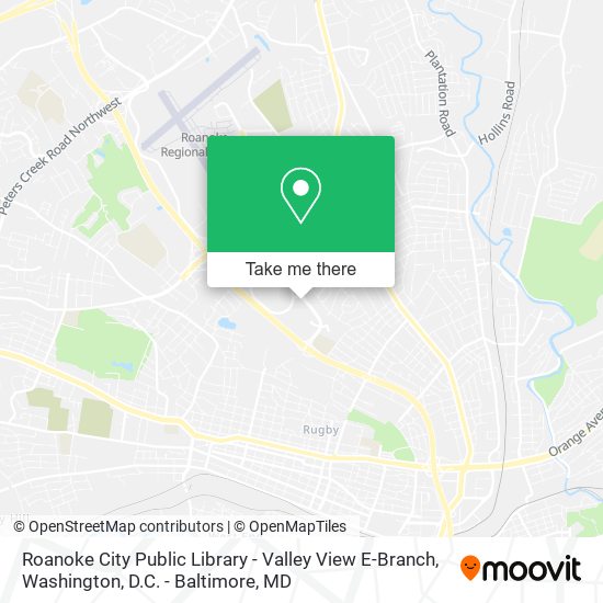 Roanoke City Public Library - Valley View E-Branch map