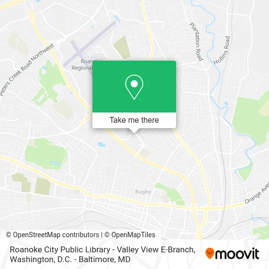 Roanoke City Public Library - Valley View E-Branch map