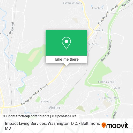 Mapa de Impact Living Services