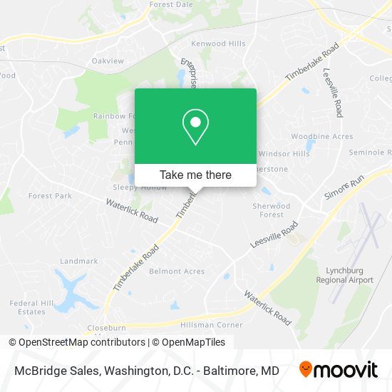 McBridge Sales map