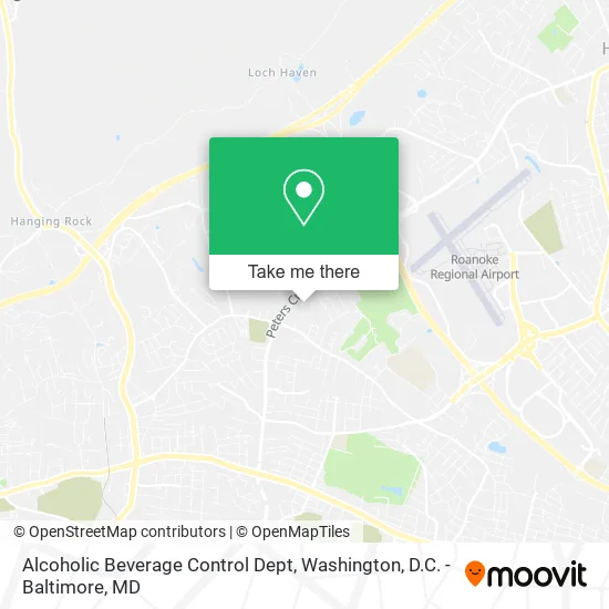 Mapa de Alcoholic Beverage Control Dept