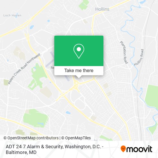 ADT 24 7 Alarm & Security map