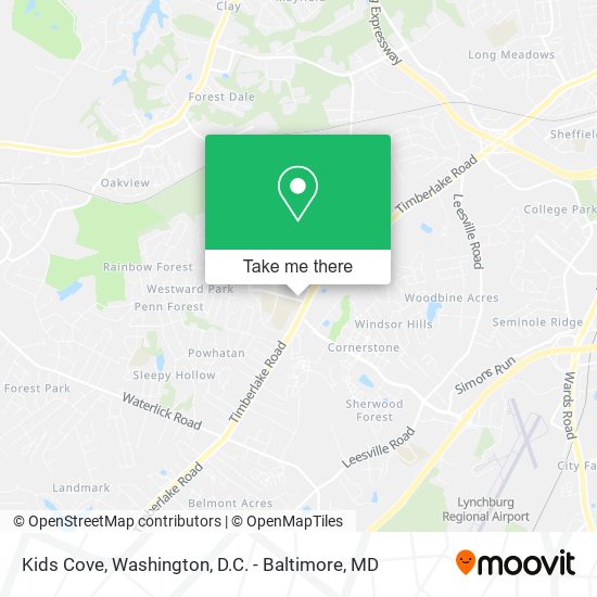 Mapa de Kids Cove