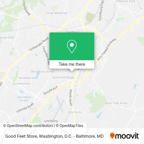 Good Feet Store map