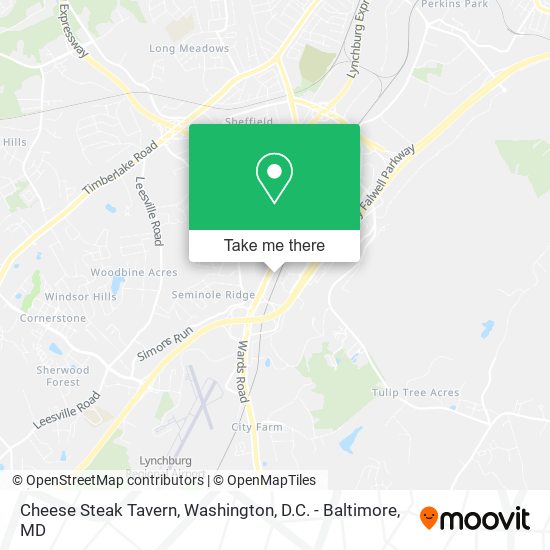 Mapa de Cheese Steak Tavern