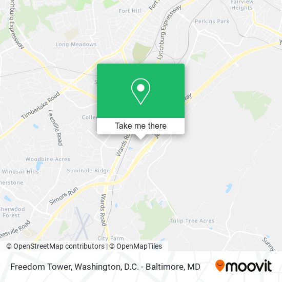 Freedom Tower map