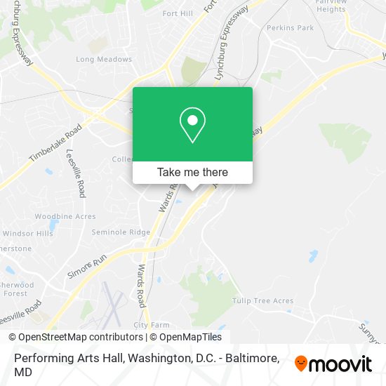Performing Arts Hall map