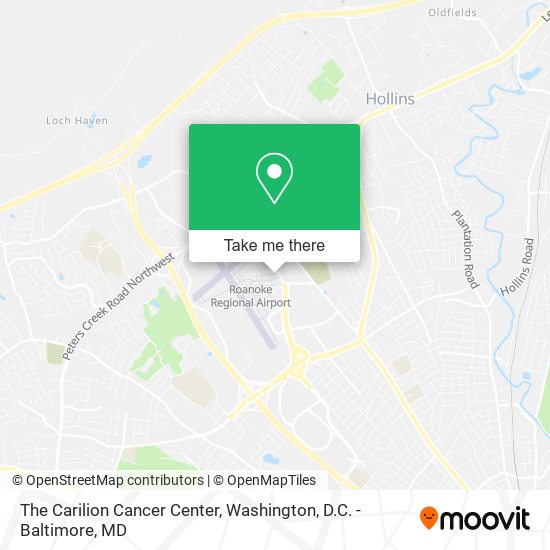 Mapa de The Carilion Cancer Center