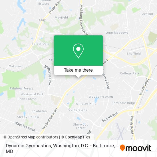Dynamic Gymnastics map